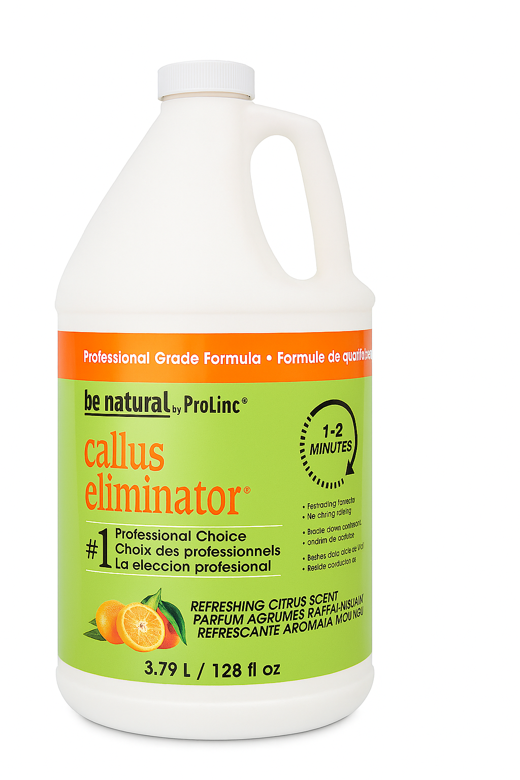 ProLinc - Be Natural Callus Eliminator - Professional Grade Formula - Orange Scent (Gallon)