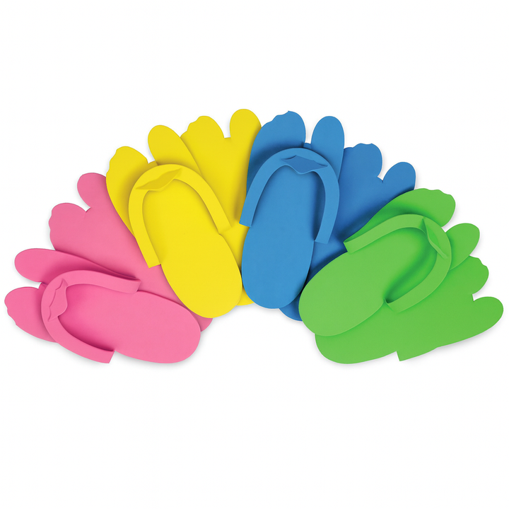 CNH Unnotch Foam Pedicure Slippers - 360 Pairs (Mixed Color)