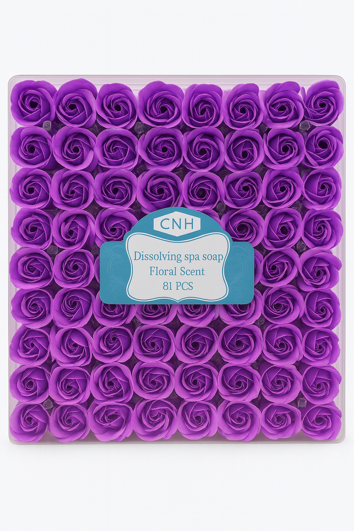 CNH Dissolving Spa Bath Soap Flowers - Floral Scent (81 pcs.)