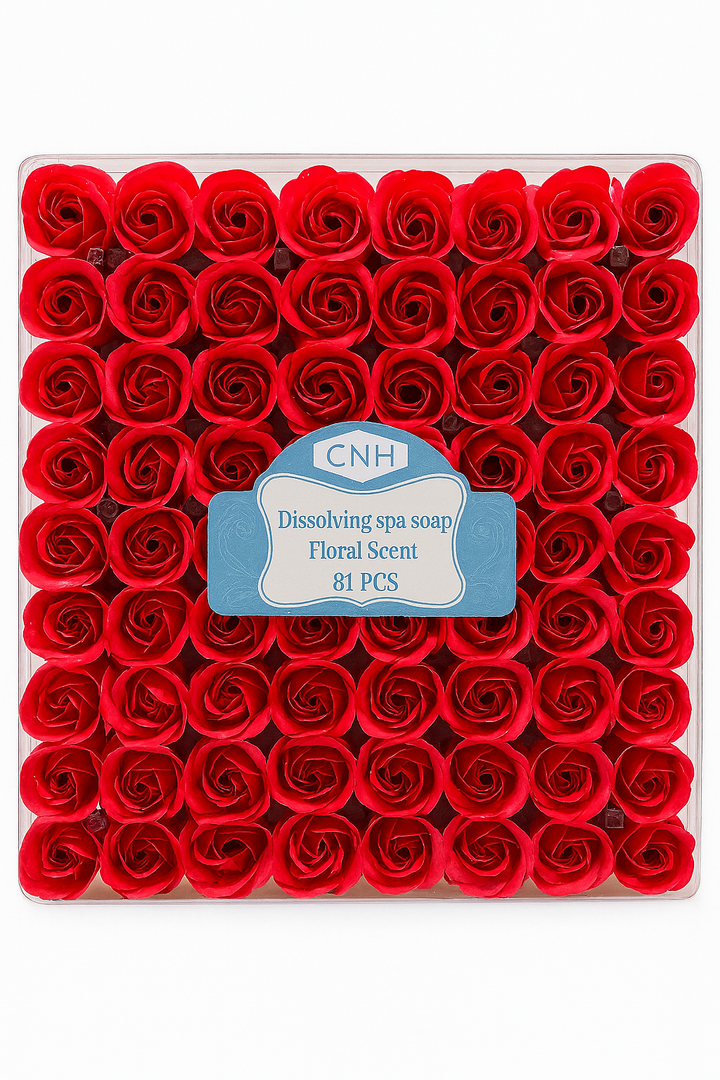 CNH Dissolving Spa Bath Soap Flowers - Floral Scent (81 pcs.)