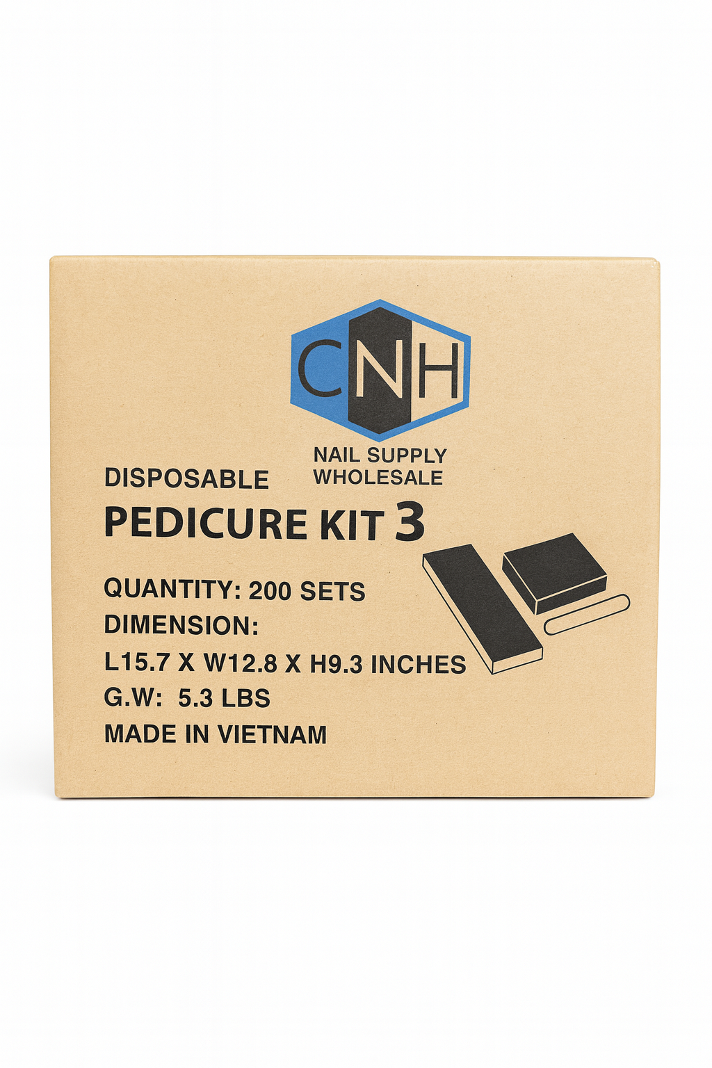 CNH Disposable Pedicure Toe Kit 3 Pieces - 200 Sets