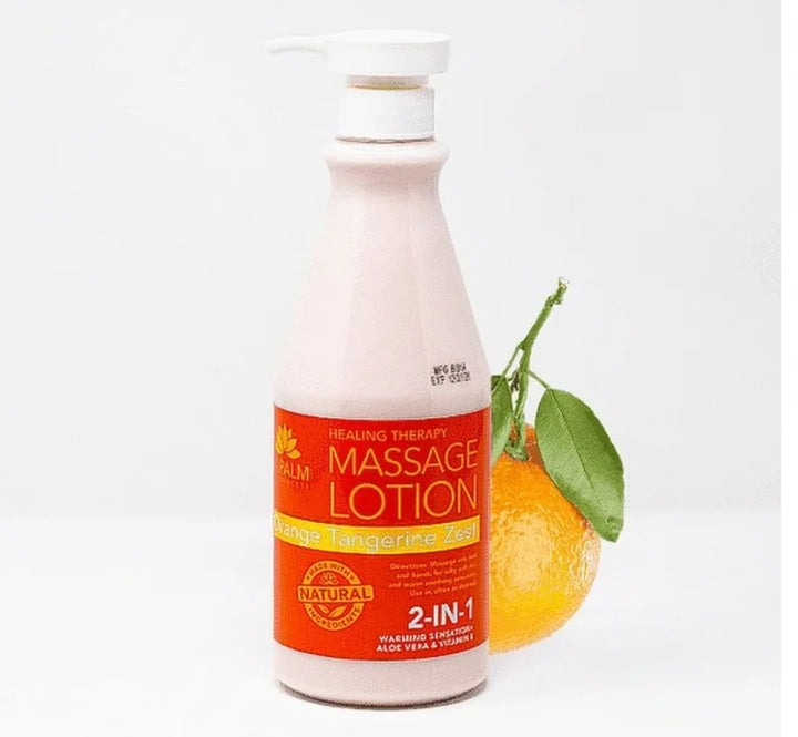 La Palm - 2-in-1 Massage Lotion - Orange Tangerine Zest