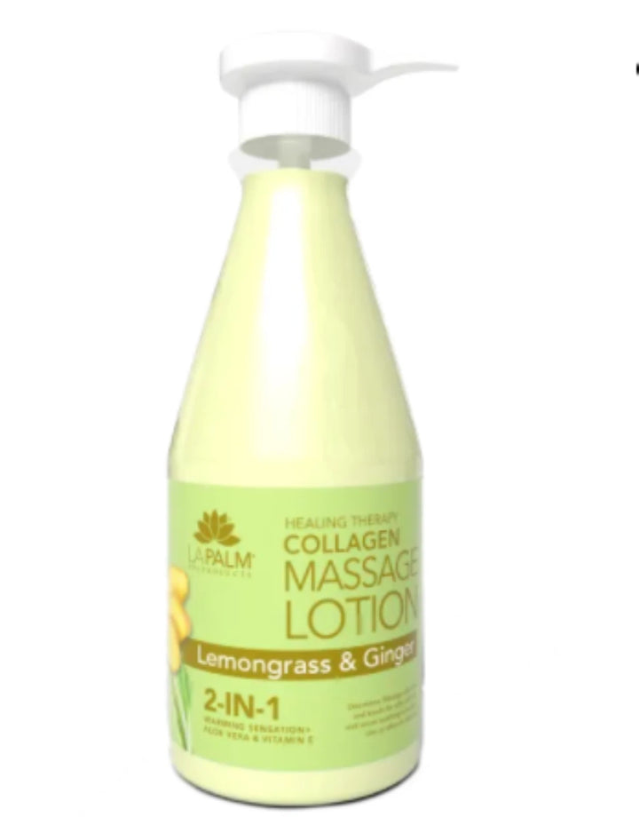 La Palm - Collagen 2-in-1 Massage Lotion - Lemongrass & Ginger