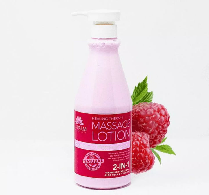 La Palm - 2-in-1 Massage Lotion - Raspberry Pomegranate