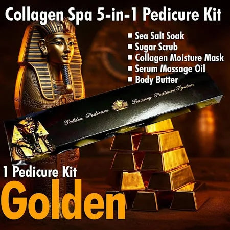 Mademoiselle Golden Spa Pedicure Spa 5-in-1 Luxury Pedicure Kit