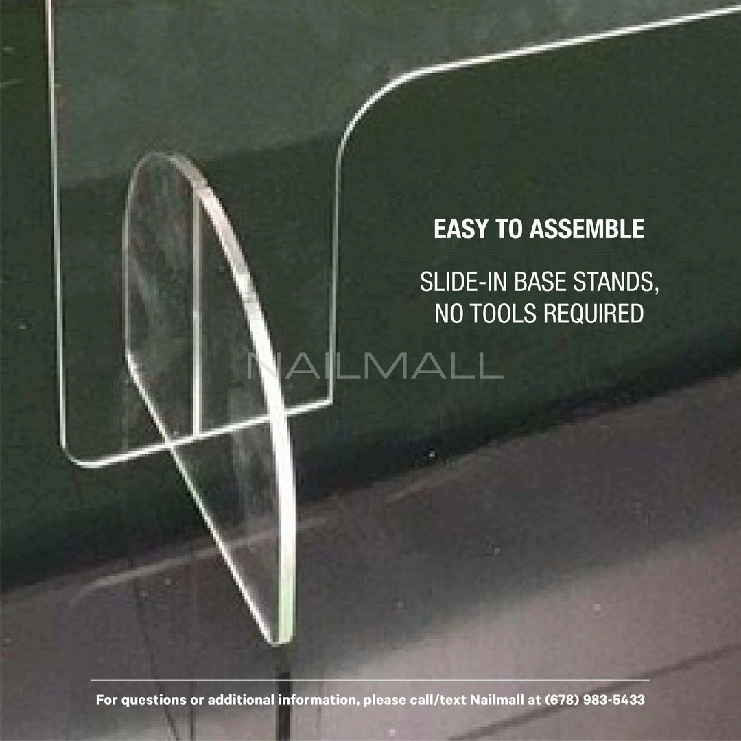 Sneeze Guard Counter Protective Shield for Salons & Businesses - 30” x 23.5” Protection