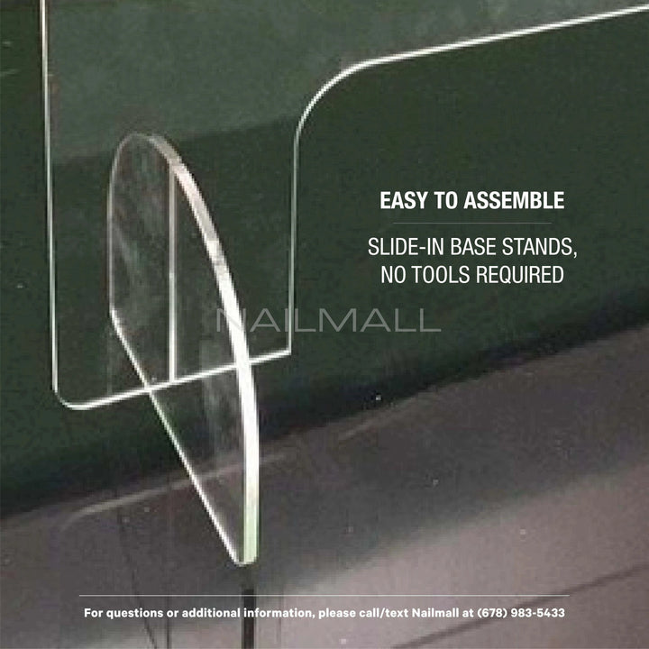 Sneeze Guard Counter Protective Shield for Salons & Businesses - 30” x 23.5” Protection