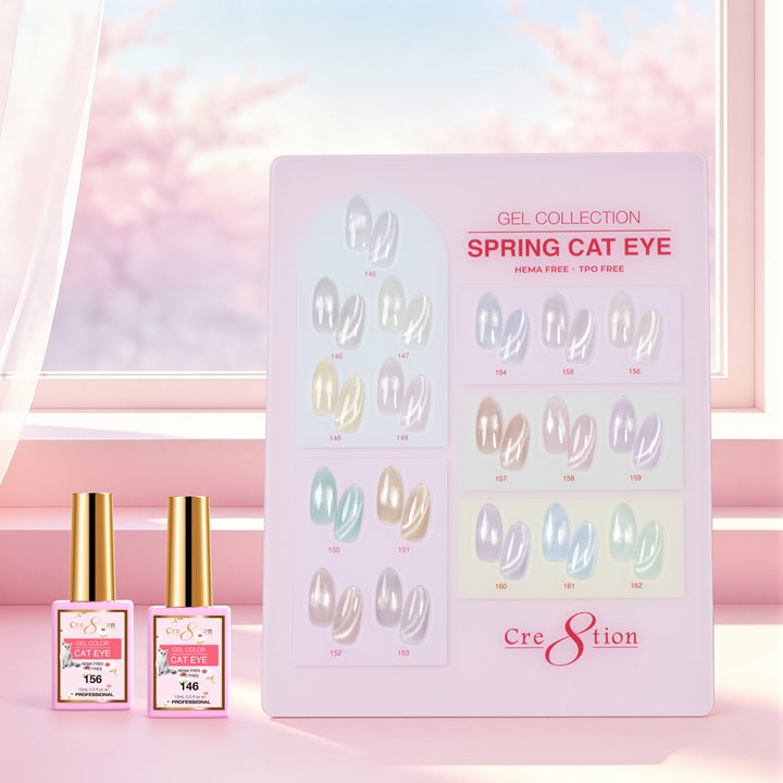 Cre8tion Cat Eye Spring Collection Kit - 18 Colors Gel Collection