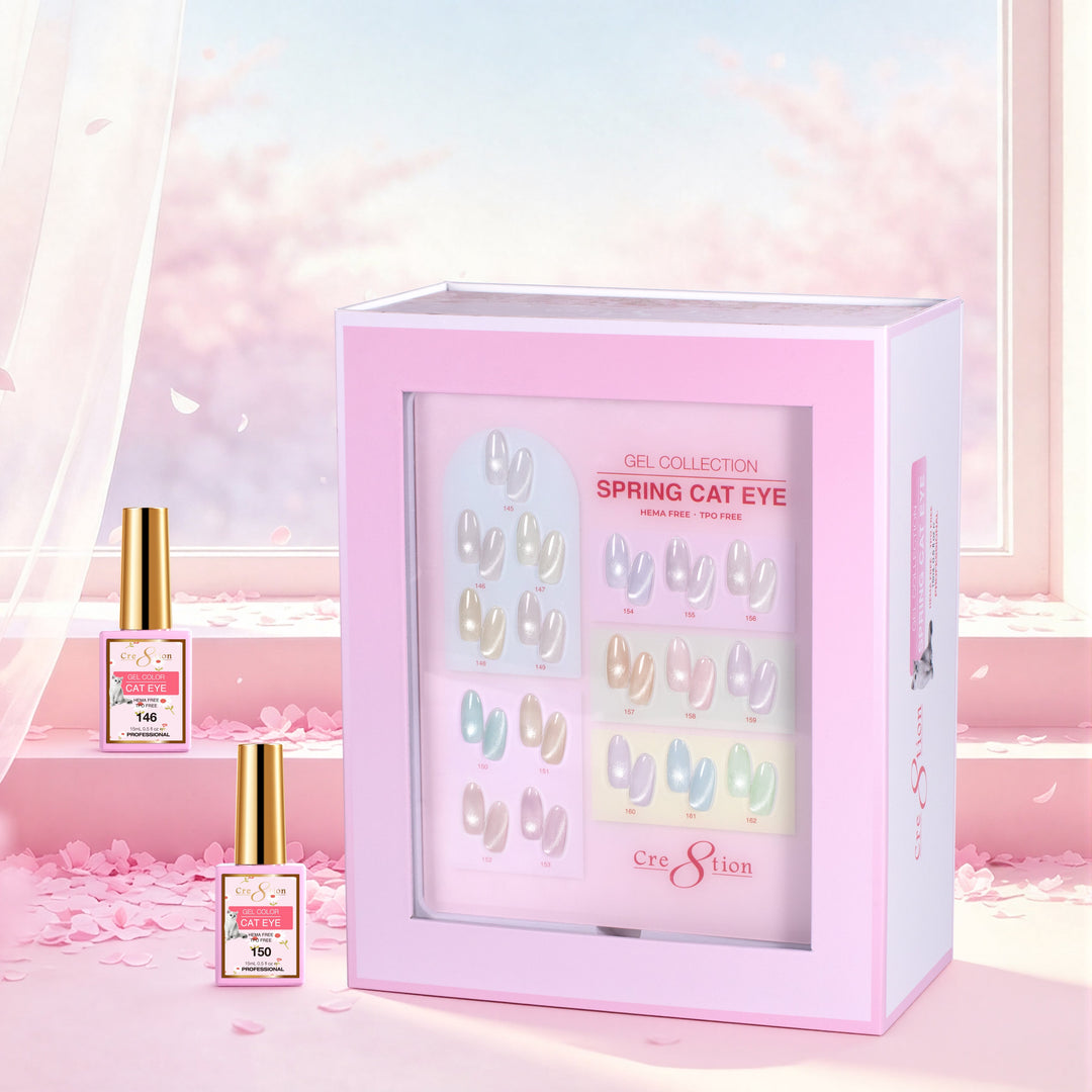 Cre8tion Cat Eye Spring Collection Kit - 18 Colors Gel Collection
