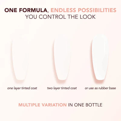 Kiara Sky Tinted Rubber Top Coat - TNT01 Vanilla Lace