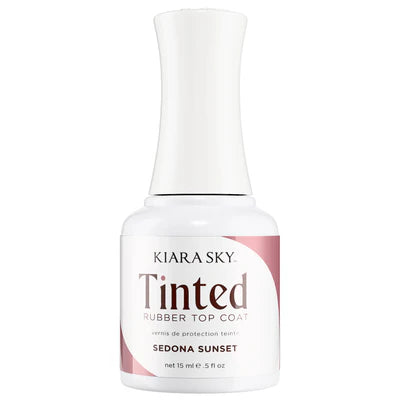 Kiara Sky Tinted Rubber Top Coat - TNT04 Sedona Sunset
