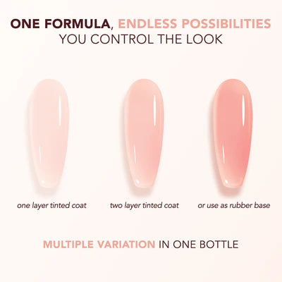 Kiara Sky Tinted Rubber Top Coat - TNT05 Coral Silk