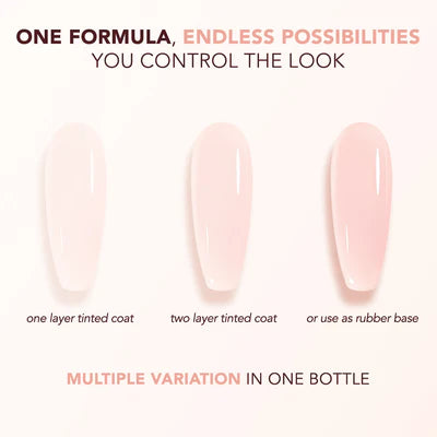 Kiara Sky Tinted Rubber Top Coat - TNT06 Velvet Blush