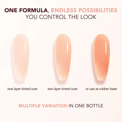 Kiara Sky Tinted Rubber Top Coat - TNT07 Honeymoon