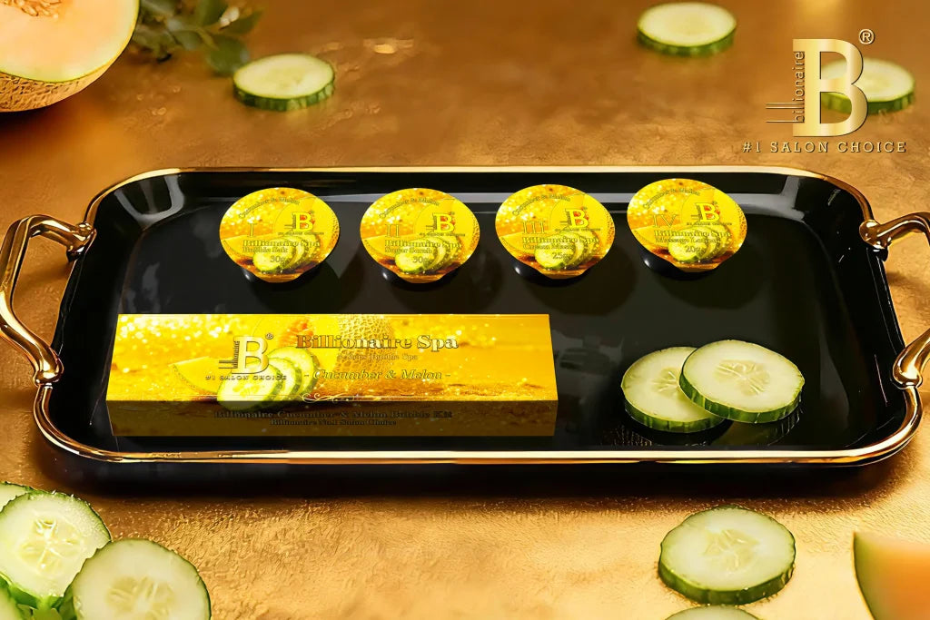 Billionaire Bubble Spa Nail Deluxe Pedicure Kit 4 Steps - Cucumber & Melon