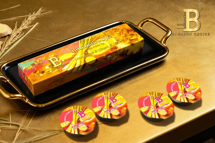 Billionaire Bubble Spa Nail Deluxe 4 Steps Pedicure Manicure Treatment Kit