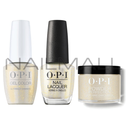 OPI Dip, Gel, Polish Trio Gliterally Shimmer #S021 OPI Your Way Collection, Spring 2024
