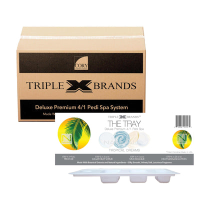 Triple X Brands 4/1 Pedi Spa Tray - Tropical Dreams 54pc nailmall