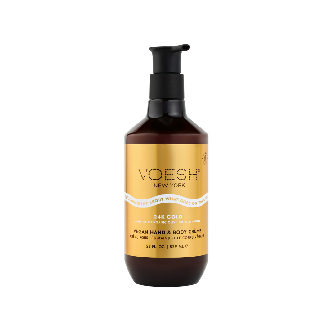 Voesh Vegan Hand & Body Creme Lotion | 24K Gold or Noble Diamond