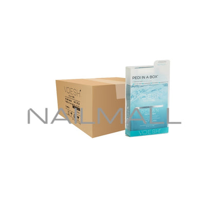 VOESH 50 pc Pedi in a Box - Deluxe 4 Step Ocean Refresh Pedicure Kit