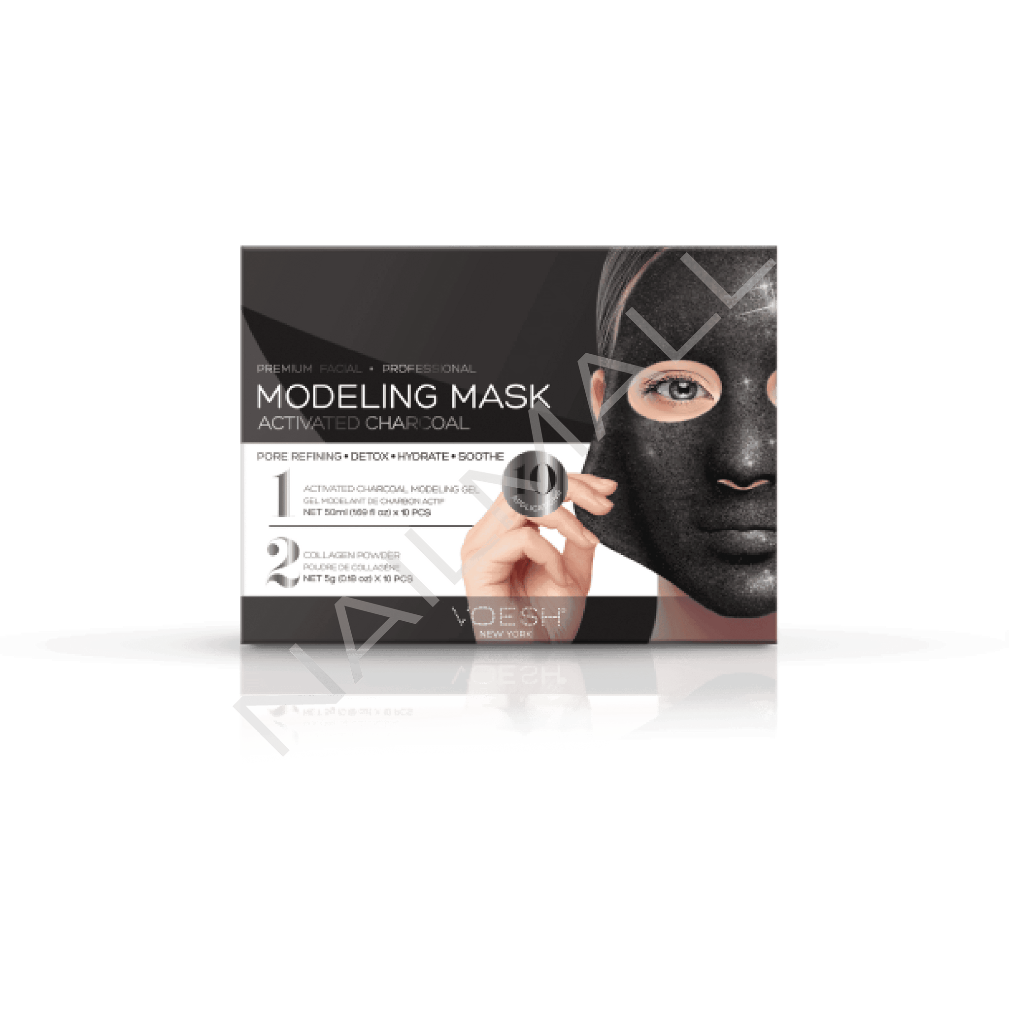 VOESH Modeling Mask - Activated Charcoal 10pc
