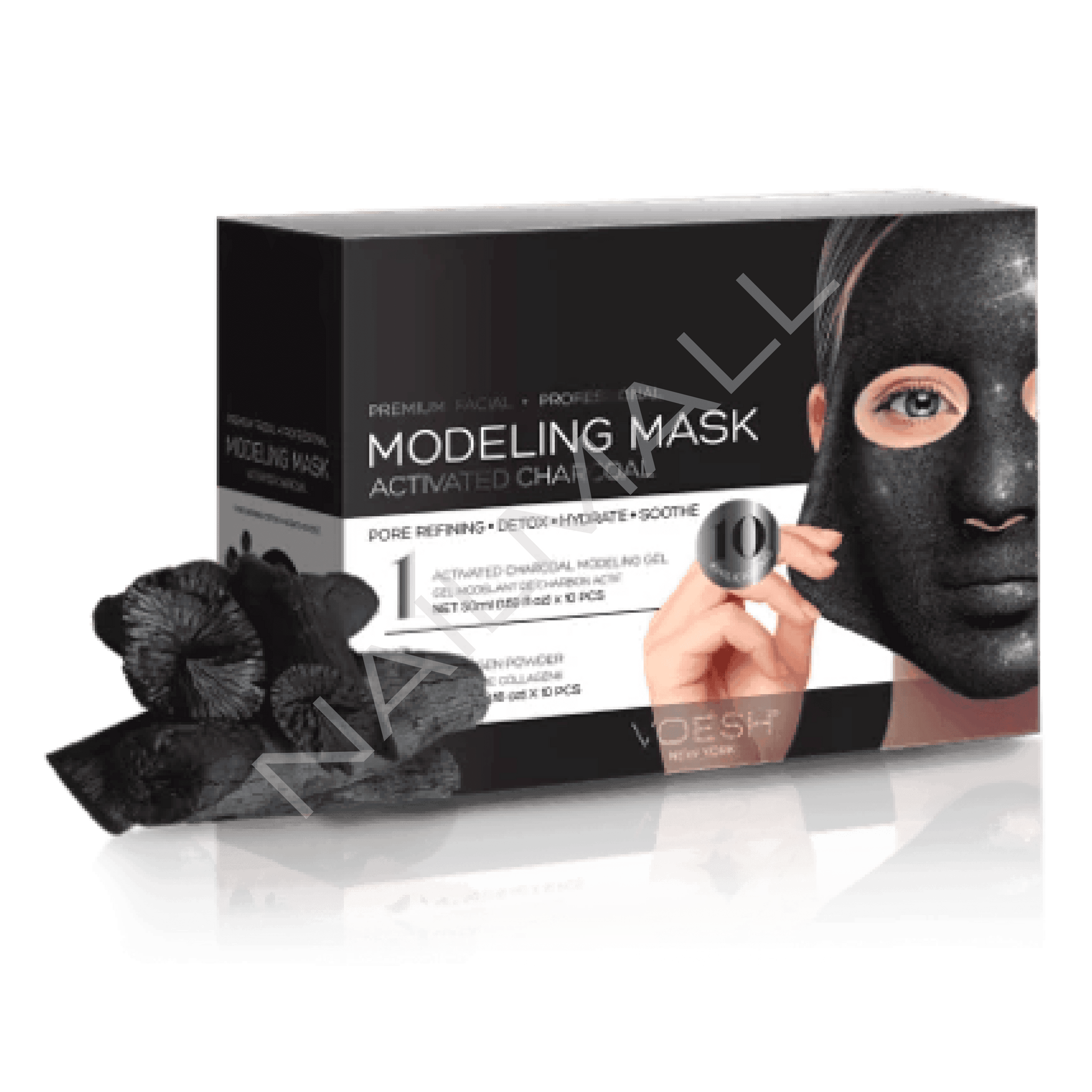 VOESH Modeling Mask - Activated Charcoal 10pc