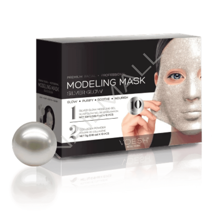 VOESH Modeling Mask - Silver Glow 10pc Facial Kit