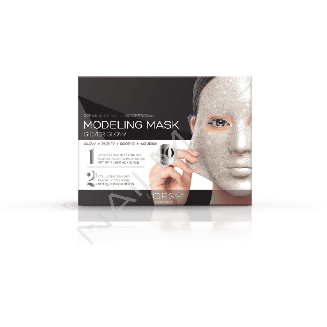 VOESH Modeling Mask - Silver Glow 10pc Facial Kit