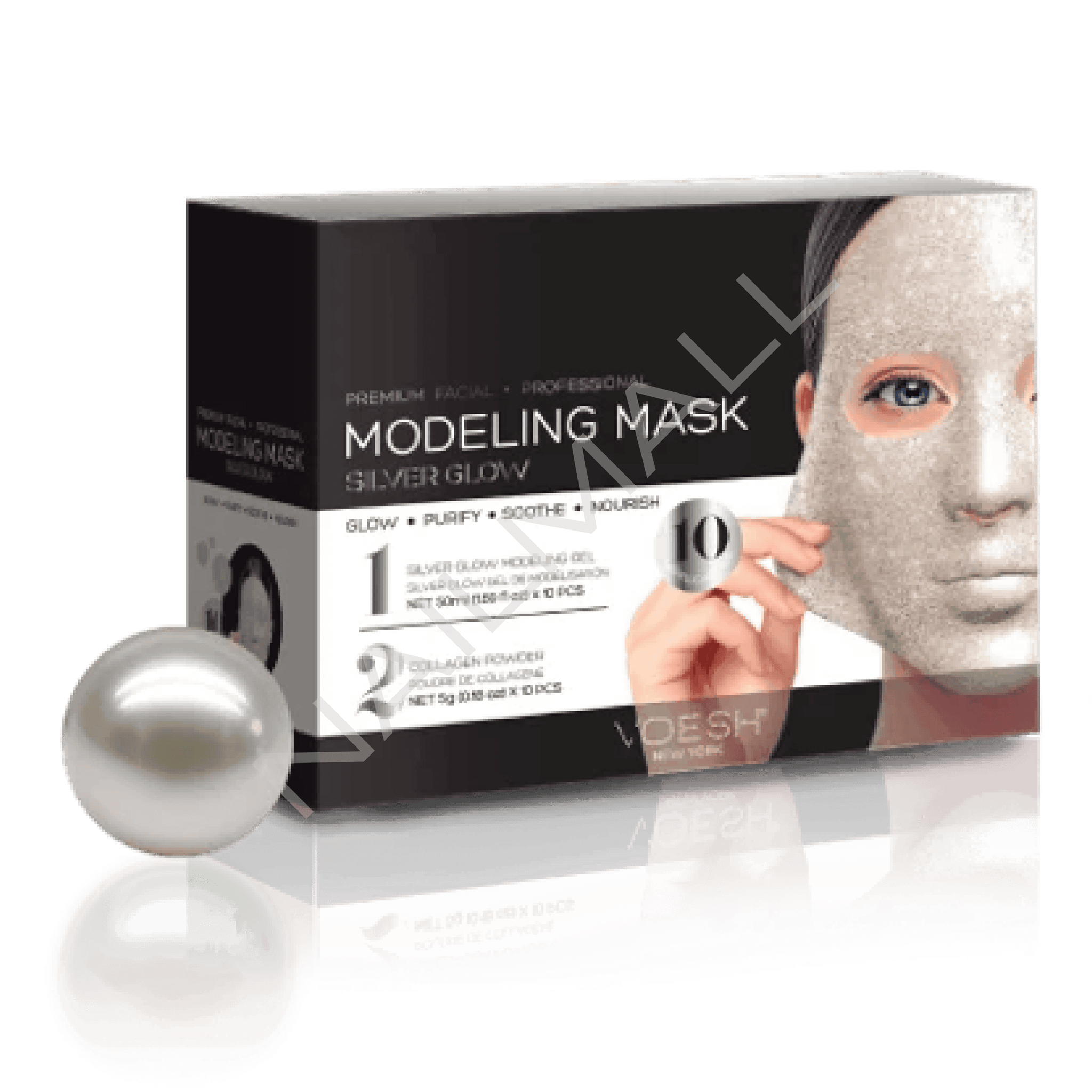 VOESH Modeling Mask - Silver Glow 10pc