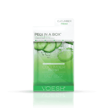 VOESH Pedi in a Box - Deluxe 4 Step Cucumber Fresh Pedicure Kit