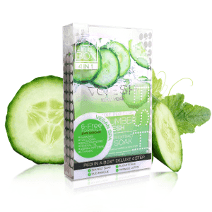 VOESH Pedi in a Box - Deluxe 4 Step Cucumber Fresh Pedicure Kit