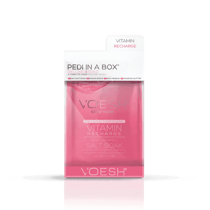 VOESH Pedi in a Box - Deluxe 4 Step Vitamin Recharge Pedicure Kit