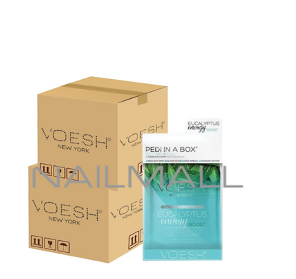 VOESH Pedi in a Box - Deluxe 4 Step100 Eucalyptus Energy pedicure and manicure