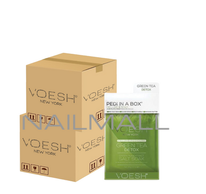 VOESH Pedi in a Box - Deluxe 4 Step100 pieces Green Tea pedicure and manicure