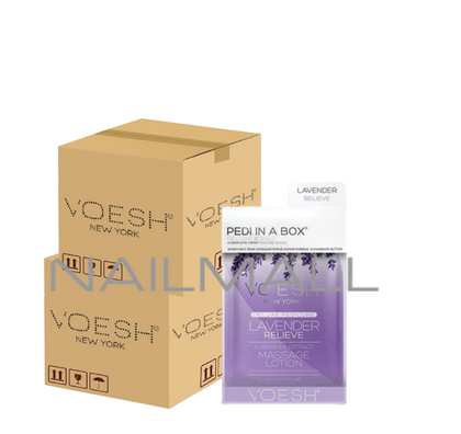 VOESH Pedi in a Box - Deluxe 4 Step100 pieces Lavender Relieve pedicure and manicure