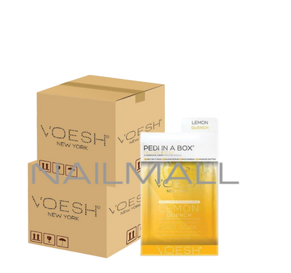 VOESH Pedi in a Box - Deluxe 4 Step100 pieces Lemon Quench pedicure and manicure