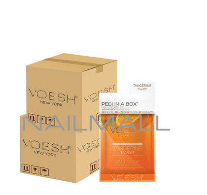 VOESH Pedi in a Box - Deluxe 4 Step100 pieces Tangerine Twist pedicure and manicure