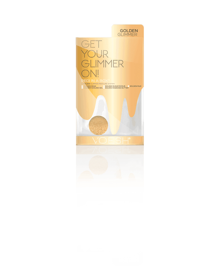 VOESH Pedi in a Box - Glimmer 5 Step Golden Pedicure Kit