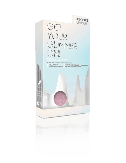 VOESH Pedi in a Box - Glimmer 5 Step Unicorn Pedicure Kit