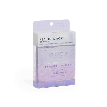 VOESH Pedi in a Box - O2 Fizz 5 Step Lavender Vanilla Pedicure Kit