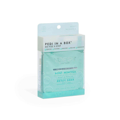 VOESH Pedi in a Box - O2 Fizz 5 Step Mint Mimosa Pedicure Kit