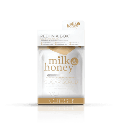 VOESH Pedi in a Box - Ultimate 6 Step Milk & Honey Pedicure Kit